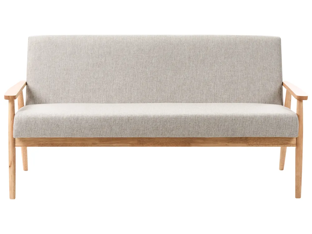 Sofa 3 Seater ESRUM Fabric Light Brown/ Grey