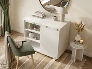 Cabinet Desk FLOMOT 80 cm 40/80 cm Folding White_1054041