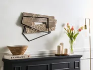Wall Decor ENNIS Metal 36 cm Brown_995365