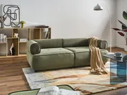 Sofa 3 Seater SALLA Fabric Green_1058244