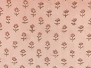 Set of 2 Decorative Cushions RUMHORA 45 x 45 cm Velvet Pink Floral Pattern_838213