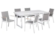 Garden Dining Set 6 Seater VALCANETTO/BUSSETO Metal Grey_922867