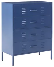 Chest of Drawers ENAGO Metal Navy Blue_826213