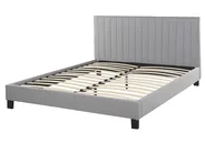 Bed Fabric POITIERS 160 x 200 cm (EU King Size) Light Grey_793442