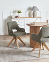 Dining Chair Swivel MORAVIA Boucle Green