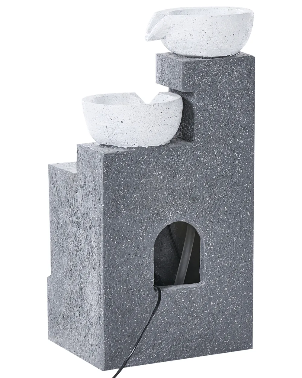 Garden Water Feature LED NAGAMI Grey_1059553