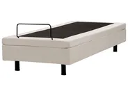 Säädettävä sänky ilman sängynpäätyä kangas DUKE II 80 x 200 cm Vaaleanbeige_952167