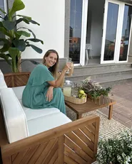 Garden Sofa 3 Seater BARATTI Acacia Wood Brown_875931