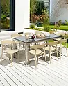 Set of 8 Dining Chairs GUBBIO Beige