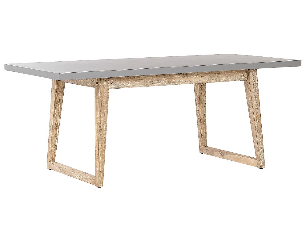 Trädgårdsmatbord ORIA 180 cm 90 cm Betong Grå
