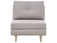 Single Sofa Bed JERSLEV Fabric Grey_1010082