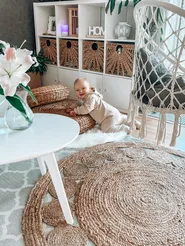 Matto AHLAT Beige ø 120 cm Juutti_828053