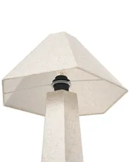 Golvlampa DEMBI Konstlinne Ljusbeige_1017144