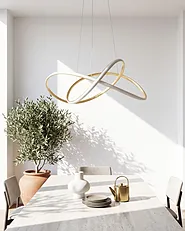 LED-pendellampa TUMEN Metall Guld_1149646
