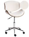Desk Chair ROTTERDAM Boucle White