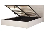 Ottoman Bed LORIENT Fabric Beige 160 x 200 cm (EU King Size)_901801