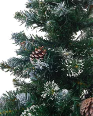 Joulukuusi LED-valo PALOMAR 120 cm Tummanvihreä_813108