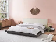 Waterbed Faux Leather ZEN 180 x 200 cm (EU Super King) Dark Ash Wood_103587