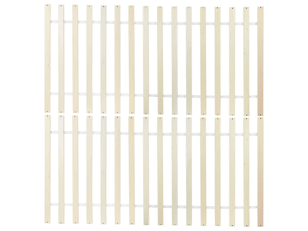 Säng med lamellram Furu SABRAN 160 x 200 cm Vit_1061380