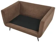 Living Room Set 4 Seater BOLGA Fabric Brown_1075708