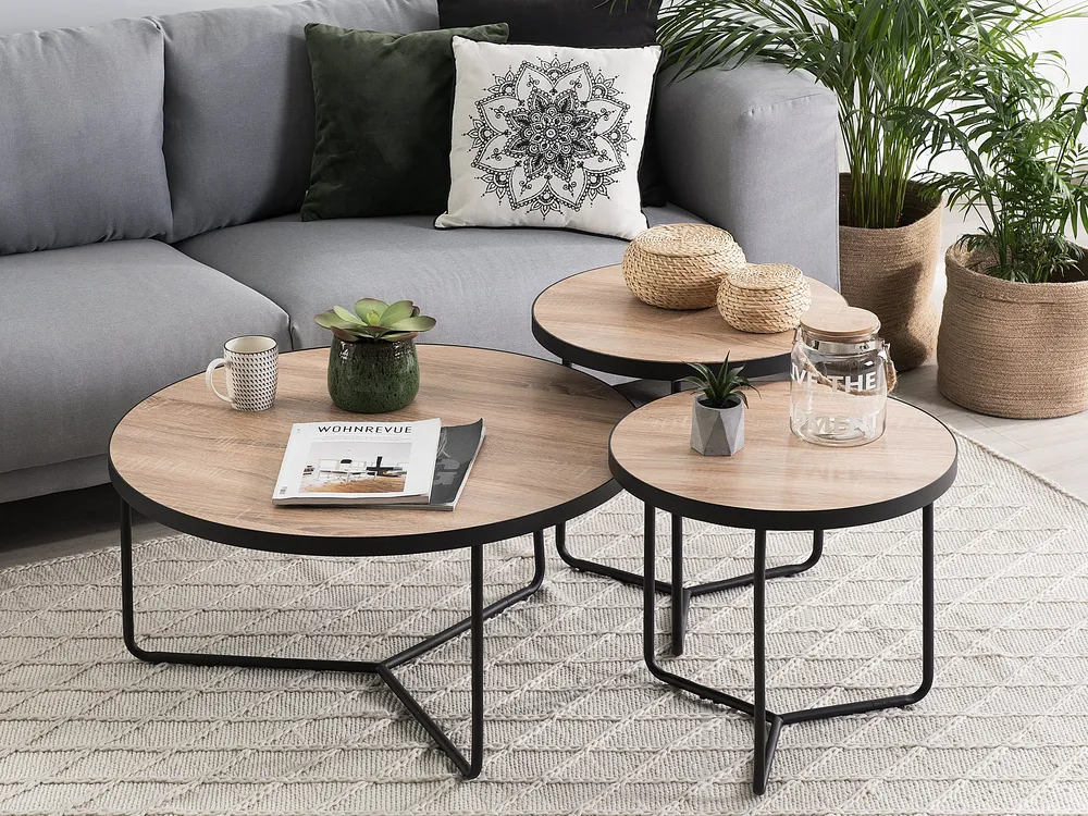 Side Table MELODY Light Brown_744235