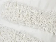 Set of 2 Decorative Cushions SNOWDROP Cotton 40 x 25 cm White_906062