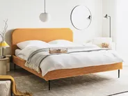Bed Corduroy FLAYAT 180 x 200 cm (EU Super King) Orange_967978
