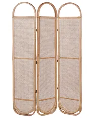 Tilanjakaja 3 paneelia CORTONA 118 cm 180 cm Vaaleanruskea_866380