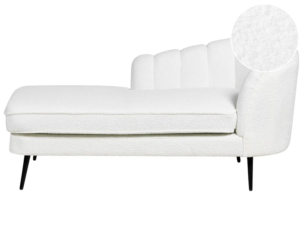 Right-Hand Chaise Longue ALLIER Boucle Off-White