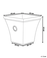 Kukkaruukku ELATEIA 43 cm Valkoinen_760883
