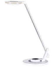 LED Desk Lamp CORVUS with Dimmer Metal White/ Silver_854191
