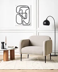 Armchair STOUBY Linen Taupe_1154596