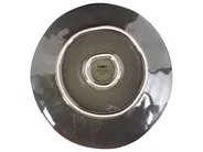 Set of 4 Dinner Plates THYME Stoneware Dark Green_957288