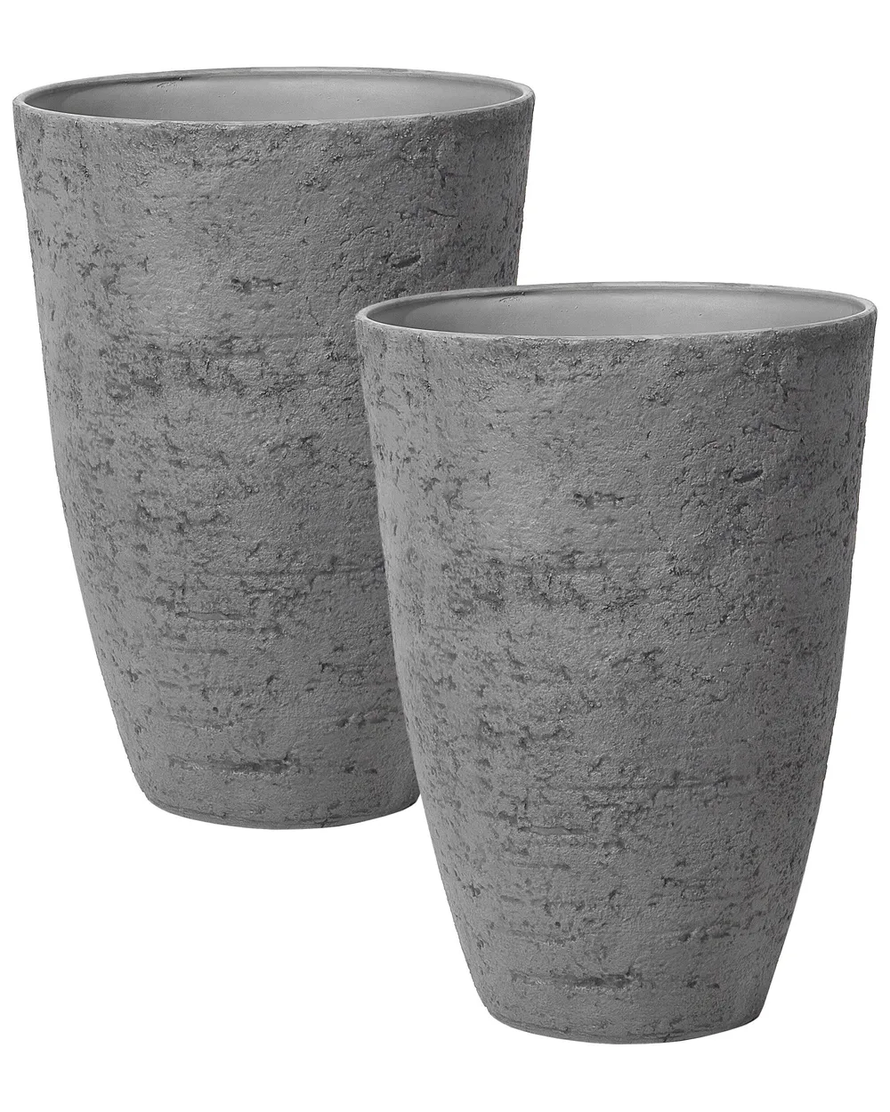 Set of 2 Plant Pots CAMIA 51 cm Grey