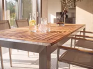 Garden Dining Set 6 Seater GROSSETO Eucalyptus Wood Brown/ Beige_1106735