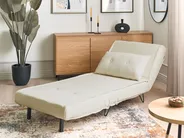 Single Sofa Bed VESTFOLD Boucle Off-White_930403