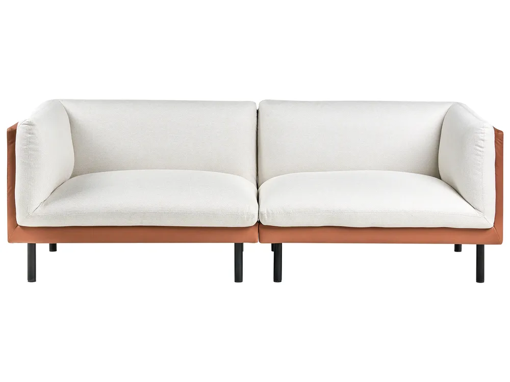 Sofa 3 Seater VORGOD Fabric Off-White