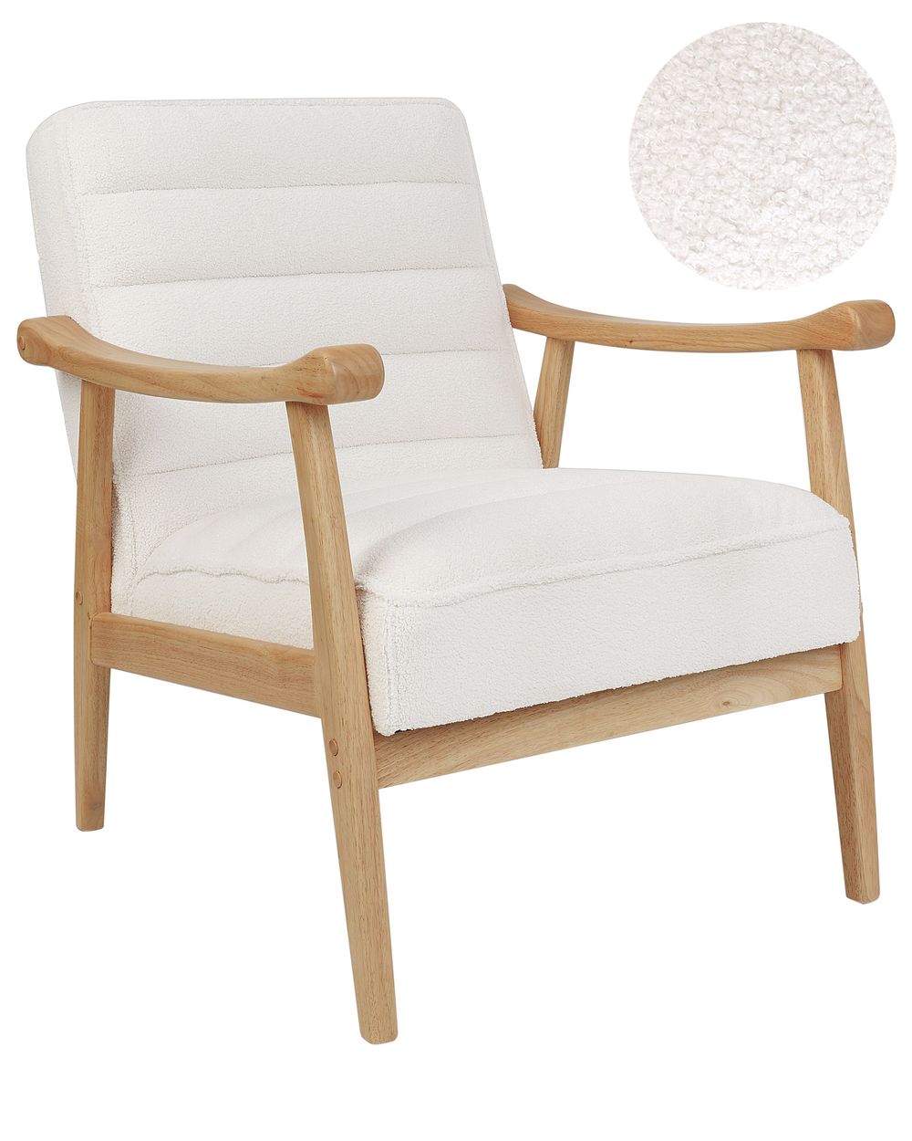 Lenestol LEKNES Bouclé Off white