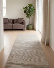 Faux Fur Rug ONTAKE Beige 80 x 300 cm_1093415