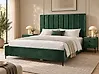 Bedroom Set SEZANNE Velvet Dark Green 180 x 200 cm (EU Super King)