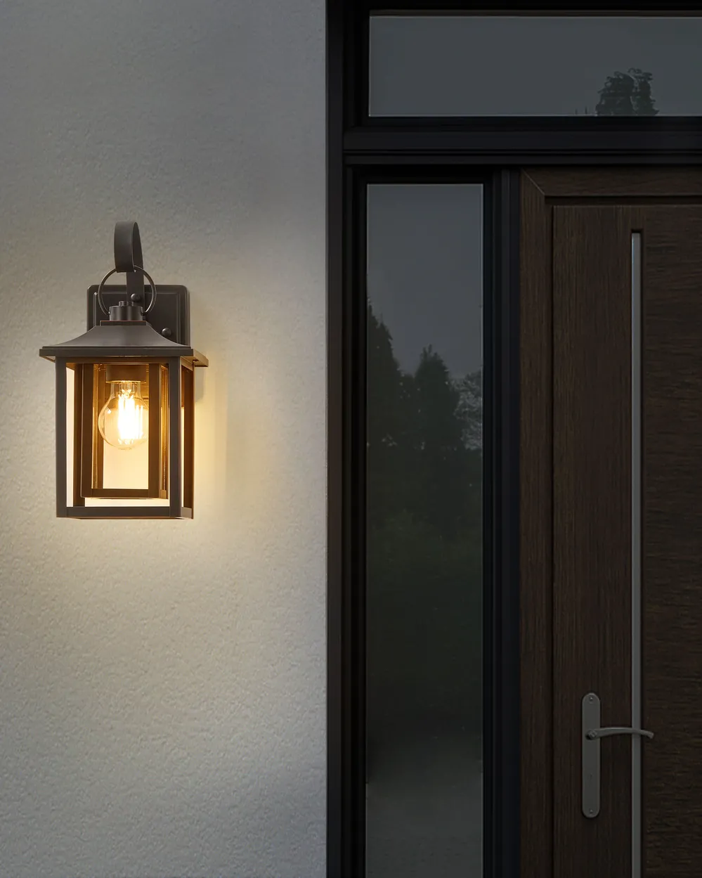 Outdoor Wall Light ALMOND Black