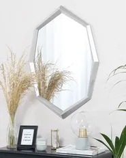 Wall Mirror OENO 66 cm 91 cm Silver_748470