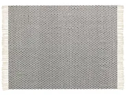 Pledd CHYAMA Bomull 125 x 150 cm Svart/beige_839763
