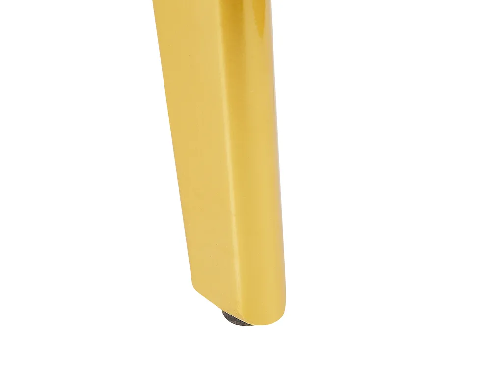 Jatkettava ruokapöytä MOSBY Marmorikuvio/kulta 160/200 cm 90 cm_793890