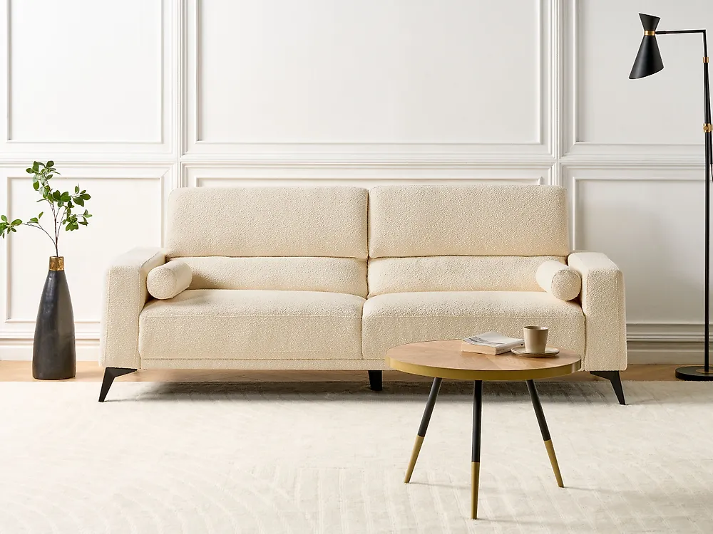 Sofa 3 Seater ANGE Boucle Off-White_1183530