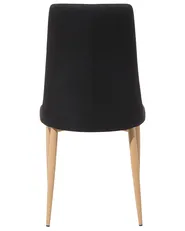 Set of 2 Dining Chairs CLAYTON Fabric Black_693388