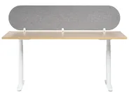 Desk Screen SPARKY 180 x 40 cm Light Grey_1015308