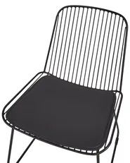 Set of 2 Dining Chairs PENSACOLA Metal Black_907480