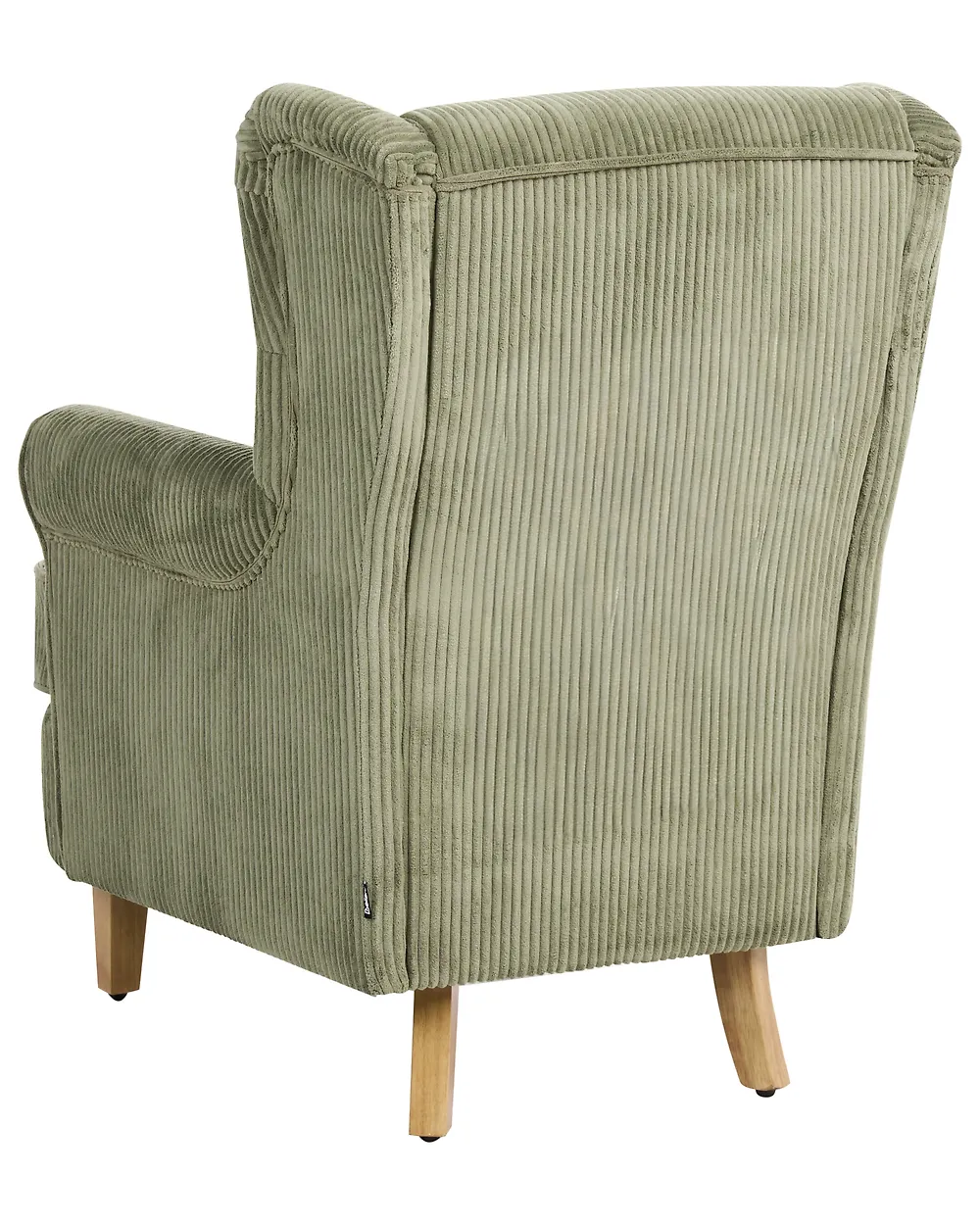Wingback Chair ABSON Corduroy Green_1185975