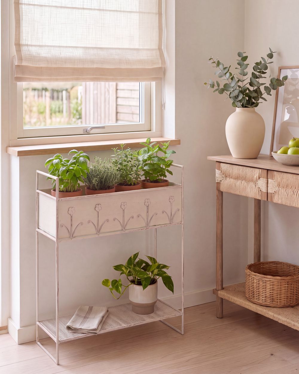 Kukkateline LUPINE 62 cm Metalli Beige